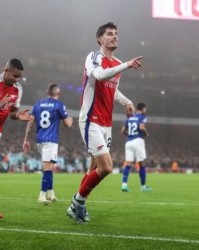 半岛体育官网-【英超】哈弗茨破门，阿森纳1比0伊普斯维奇